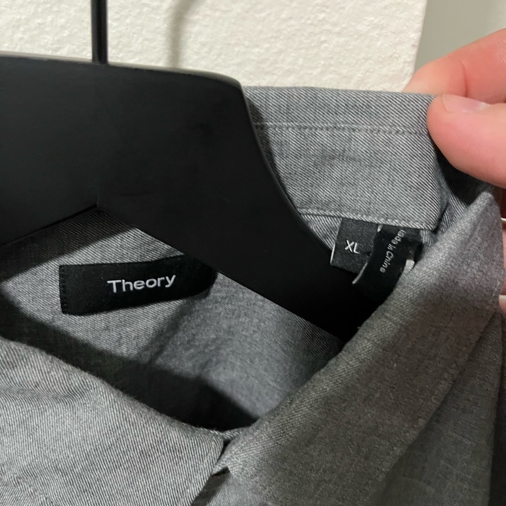 Theory Men's Rammy Light Flannel Shirt - Picture 2 of 4